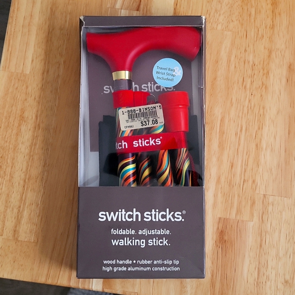 Foldable walking stick